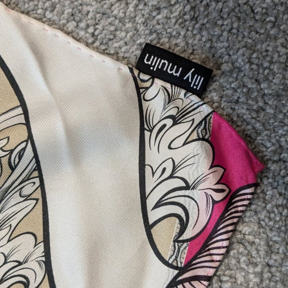 Lily Mulian Silk Scarf - Picture 3 of 4